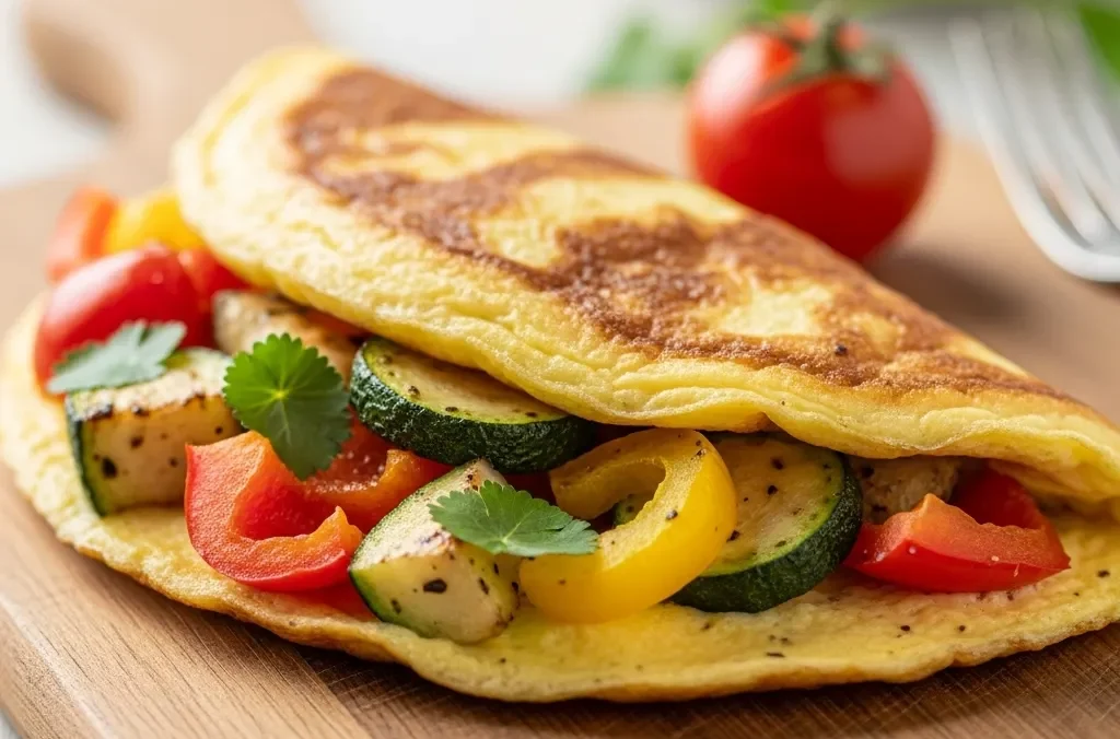 Omelete de Forno com Legumes na AirFryer