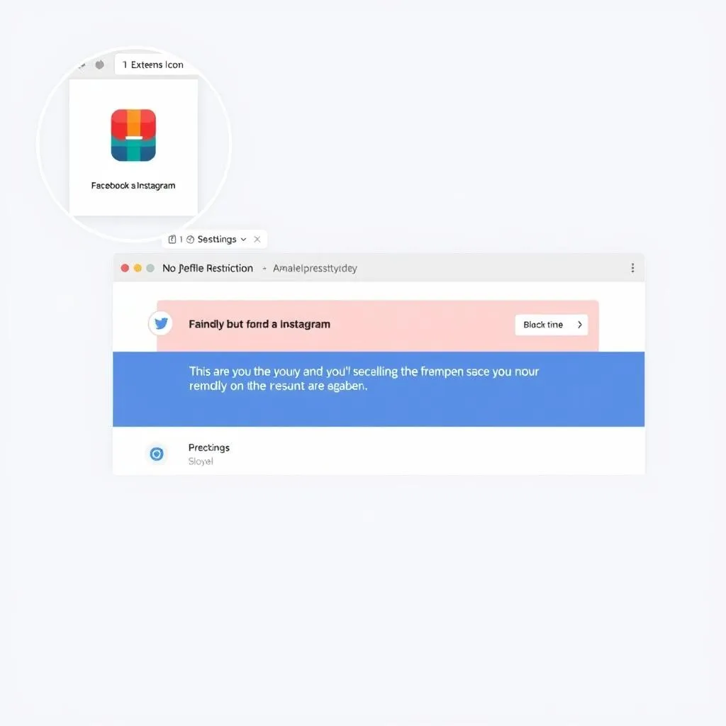 Extensão para navegador bloqueando redes sociais, ferramenta para saúde mental e bem-estar digital