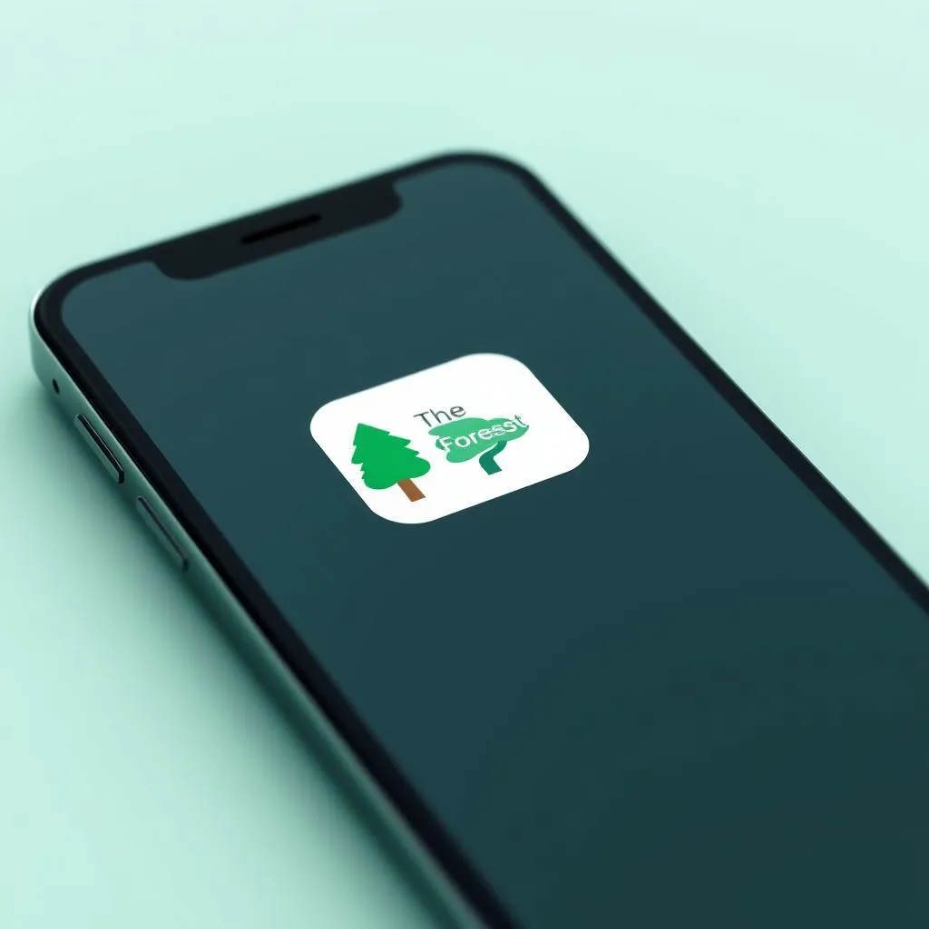 Logo do aplicativo Forest, ferramenta para foco e bem-estar digital que contribui para a saúde mental
