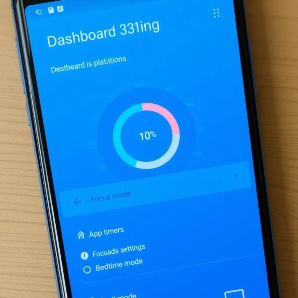 Interface do Modo Bem-Estar do Android, recurso essencial para saúde mental e bem-estar digital