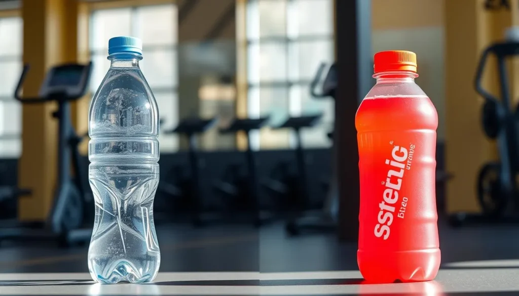 Comparação entre água e bebida isotônica para beber durante o treino